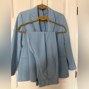 Light Blue Women's Blazer Jacket and Pants